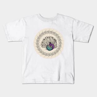 Peacock Artwork Design Kids T-Shirt